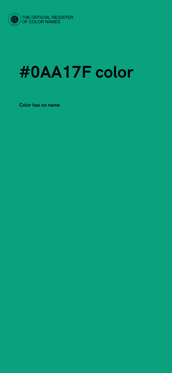 #0AA17F color image