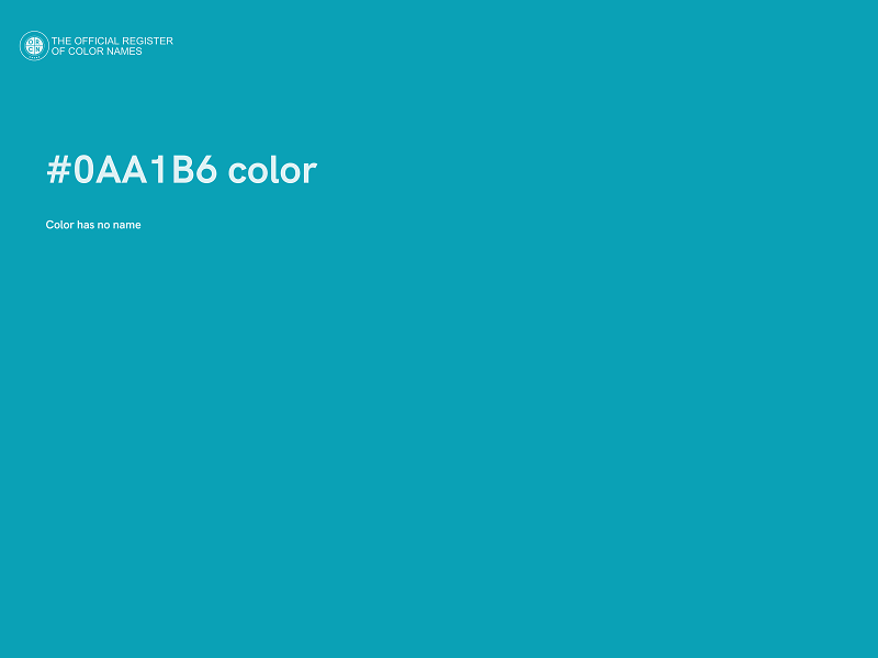 #0AA1B6 color image