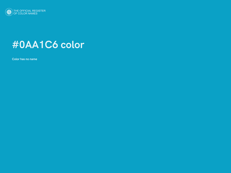 #0AA1C6 color image