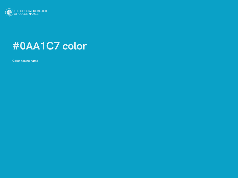 #0AA1C7 color image