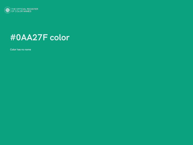 #0AA27F color image