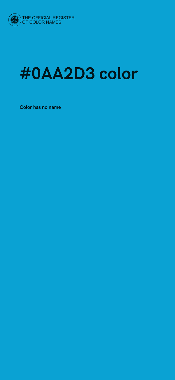 #0AA2D3 color image