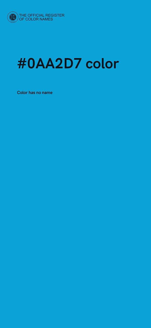 #0AA2D7 color image