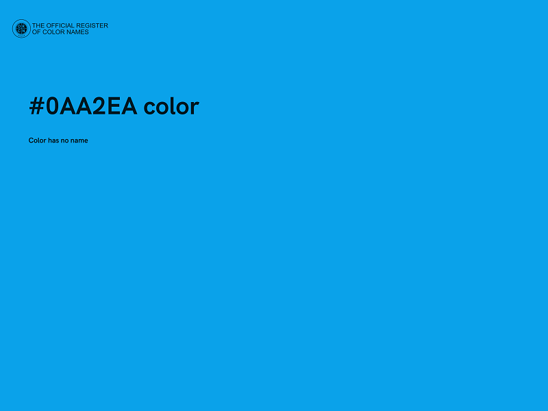 #0AA2EA color image