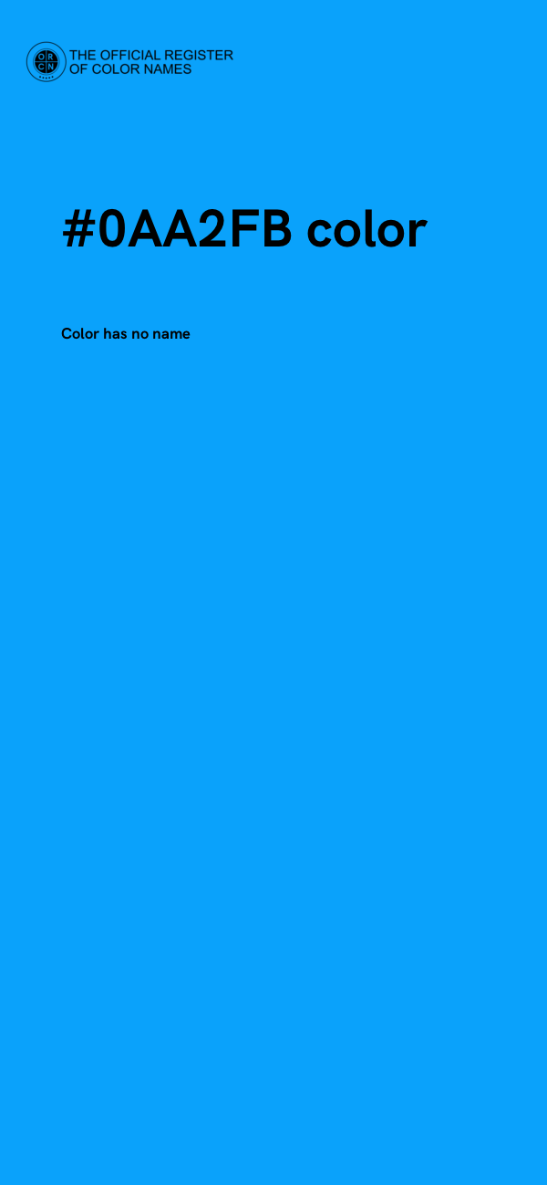 #0AA2FB color image