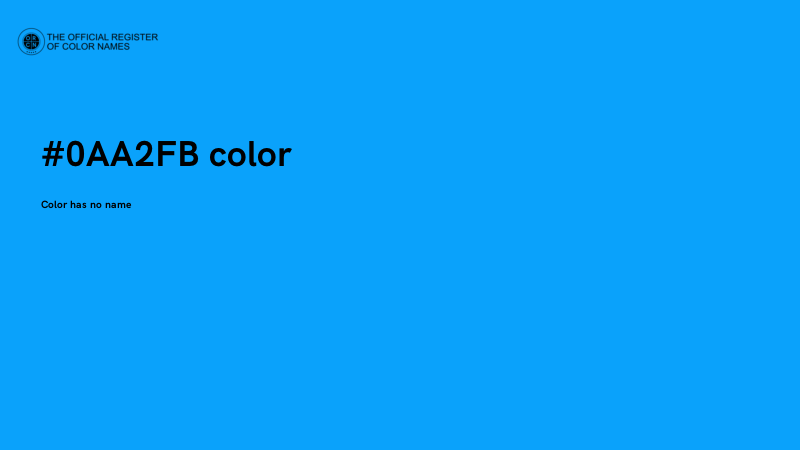 #0AA2FB color image