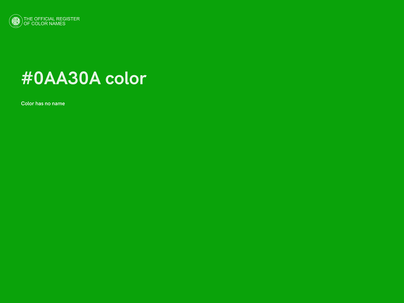 #0AA30A color image