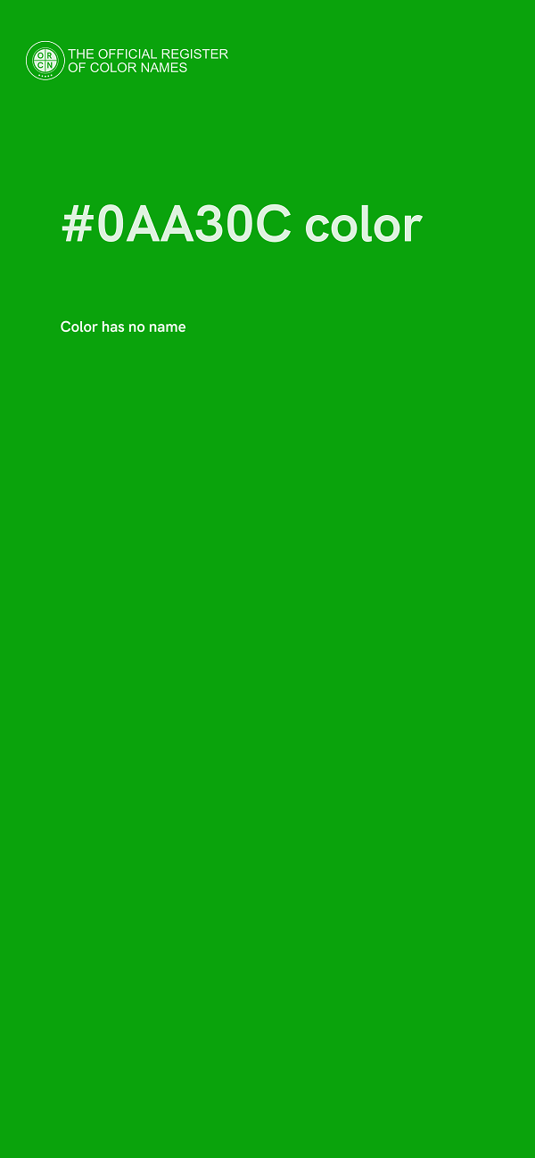 #0AA30C color image