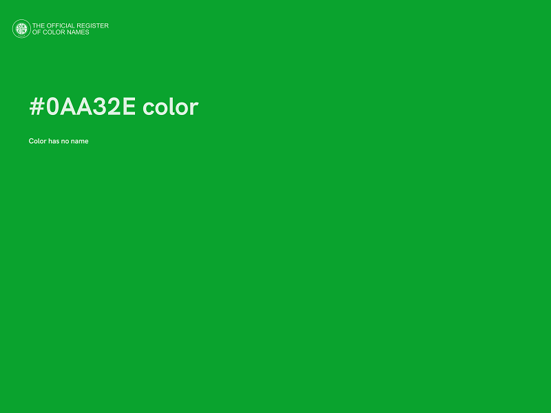 #0AA32E color image