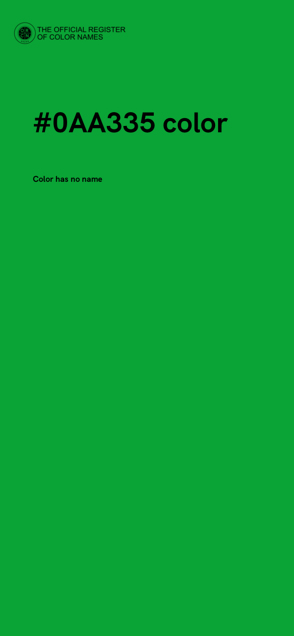 #0AA335 color image