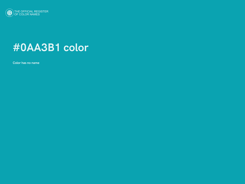 #0AA3B1 color image