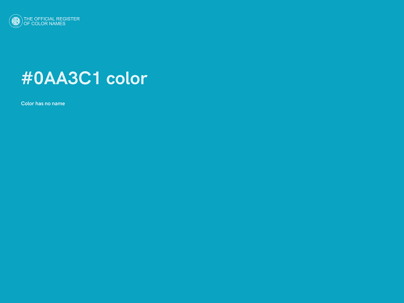 #0AA3C1 color image
