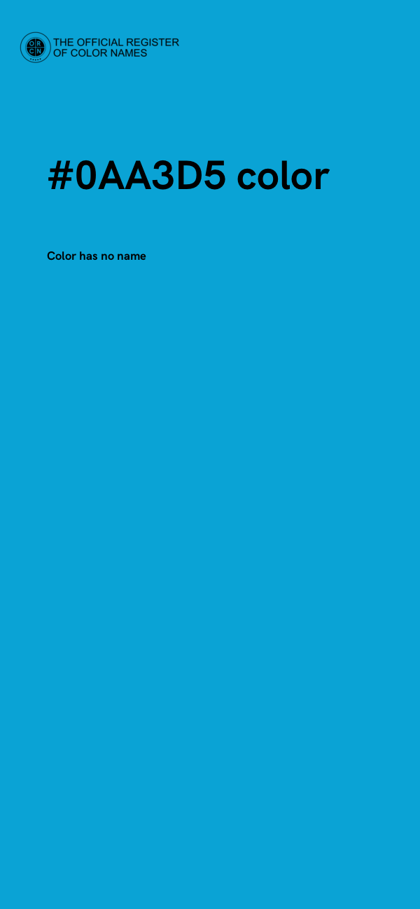 #0AA3D5 color image