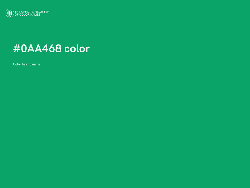 #0AA468 color image