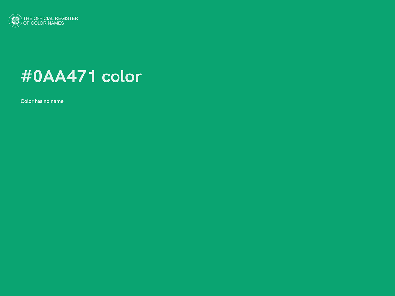 #0AA471 color image