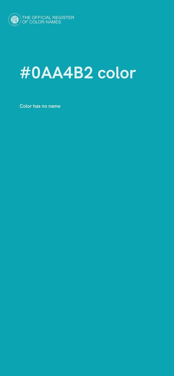 #0AA4B2 color image
