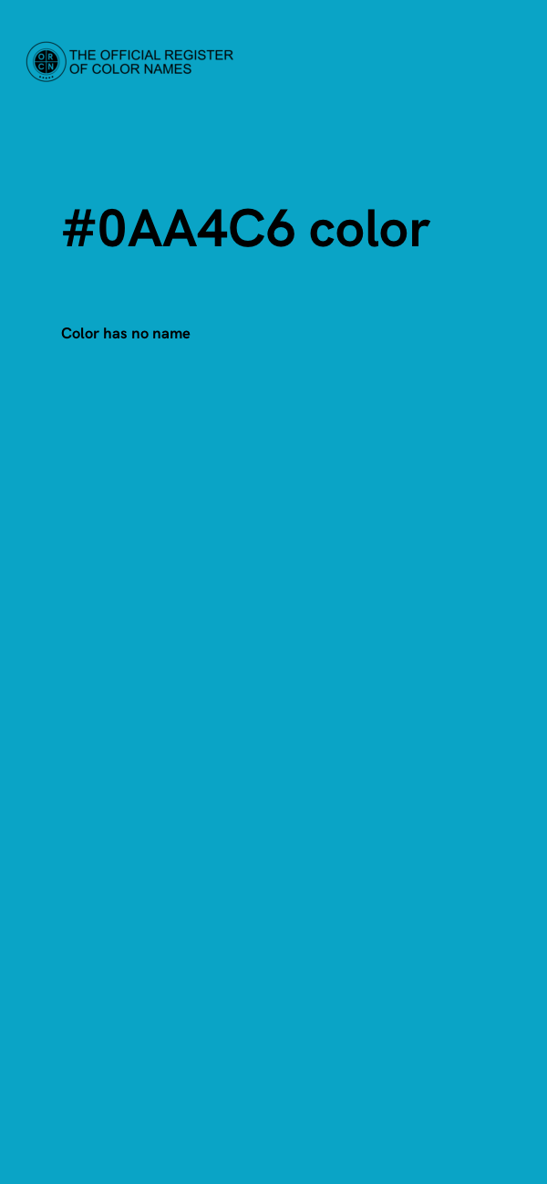 #0AA4C6 color image