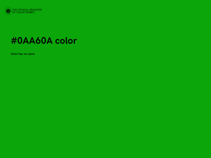 #0AA60A color image