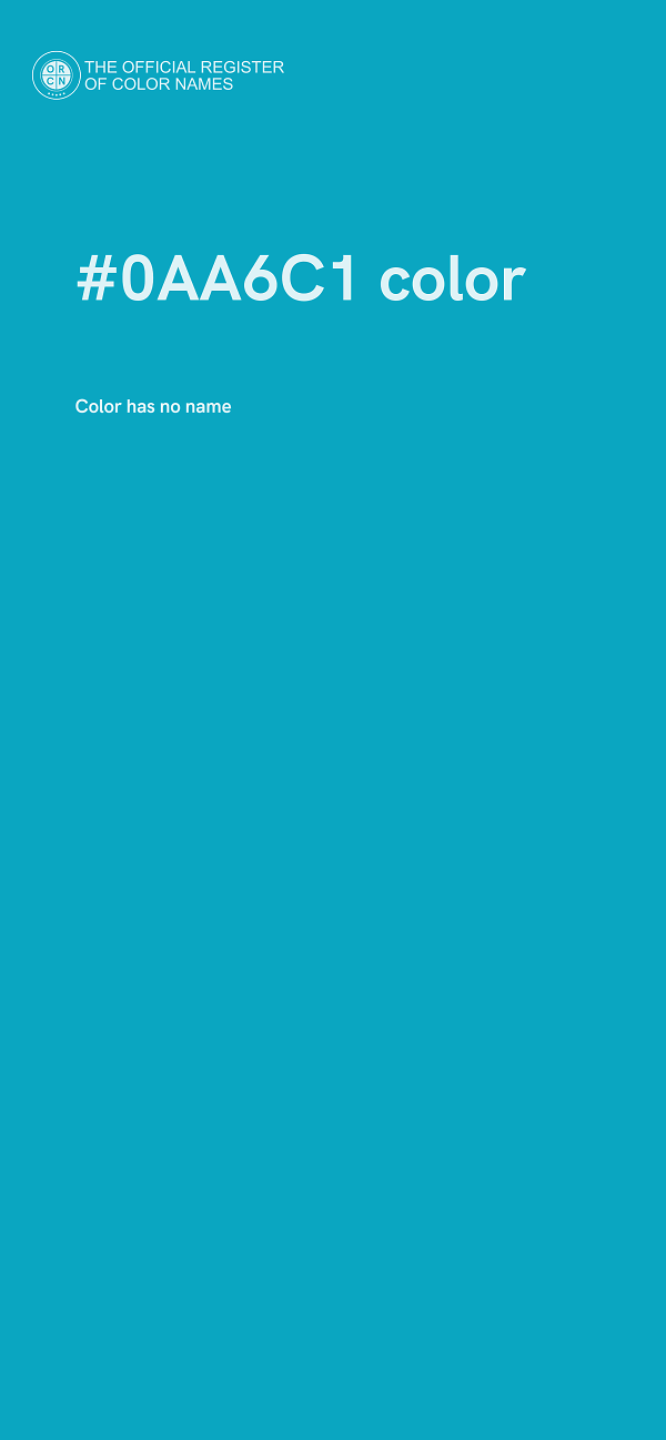 #0AA6C1 color image