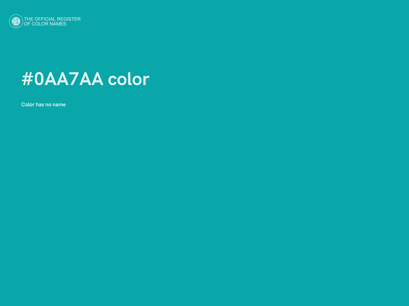 #0AA7AA color image