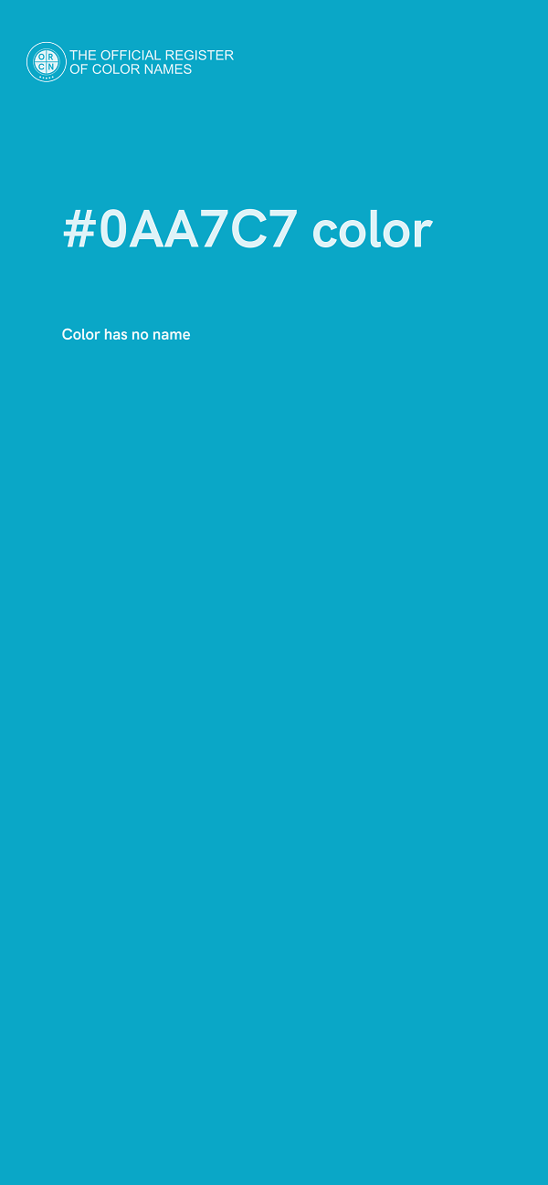 #0AA7C7 color image