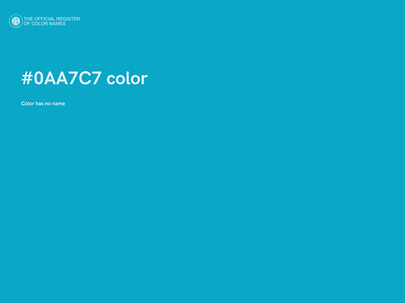 #0AA7C7 color image