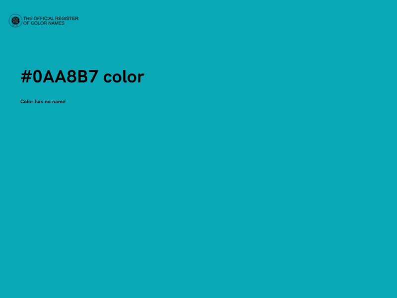 #0AA8B7 color image