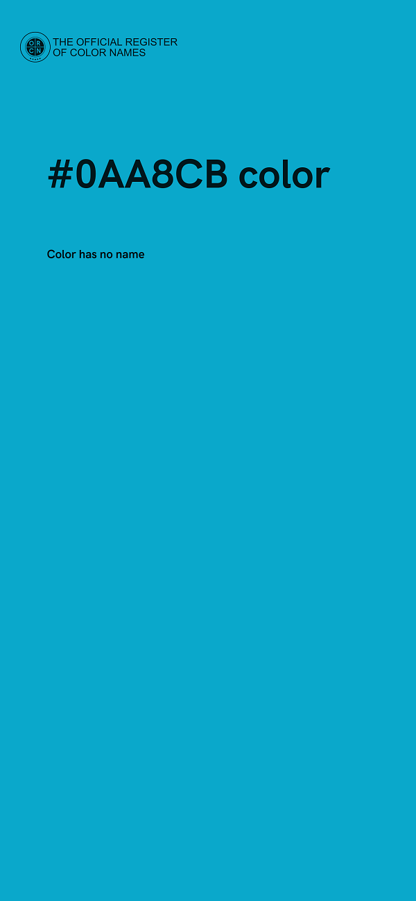 #0AA8CB color image