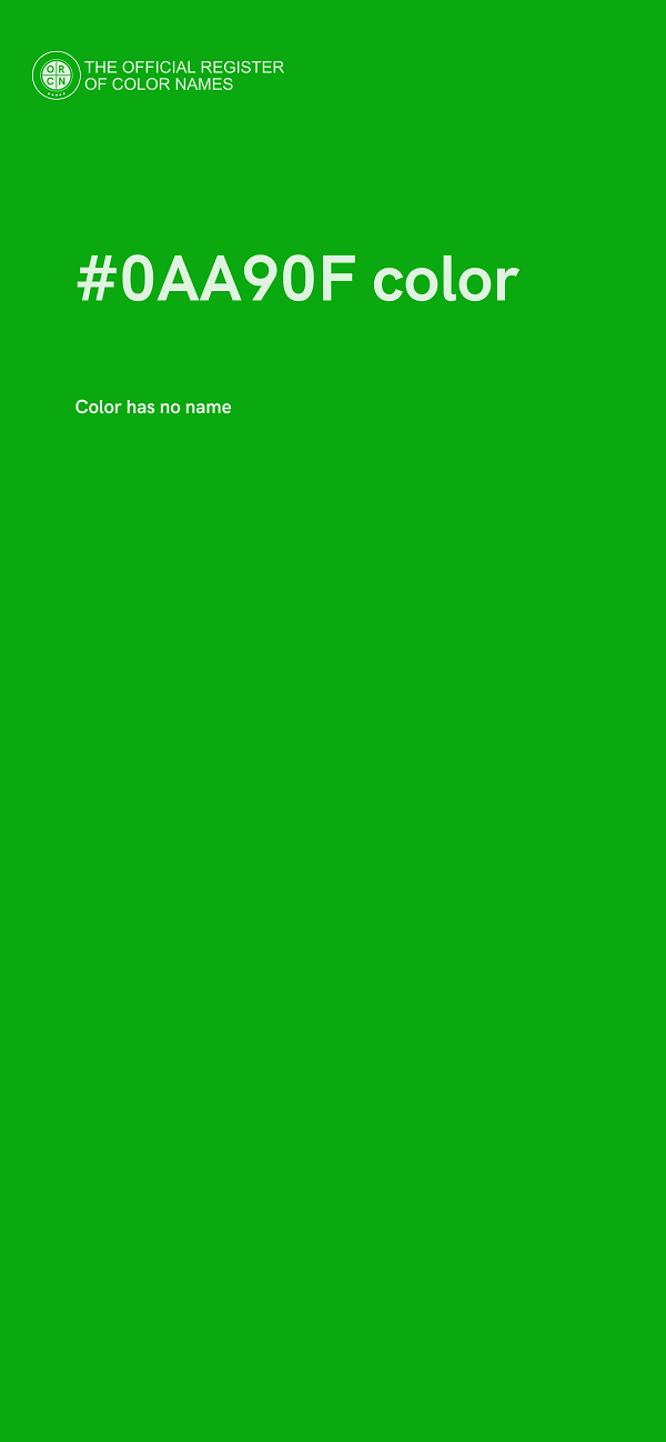 #0AA90F color image