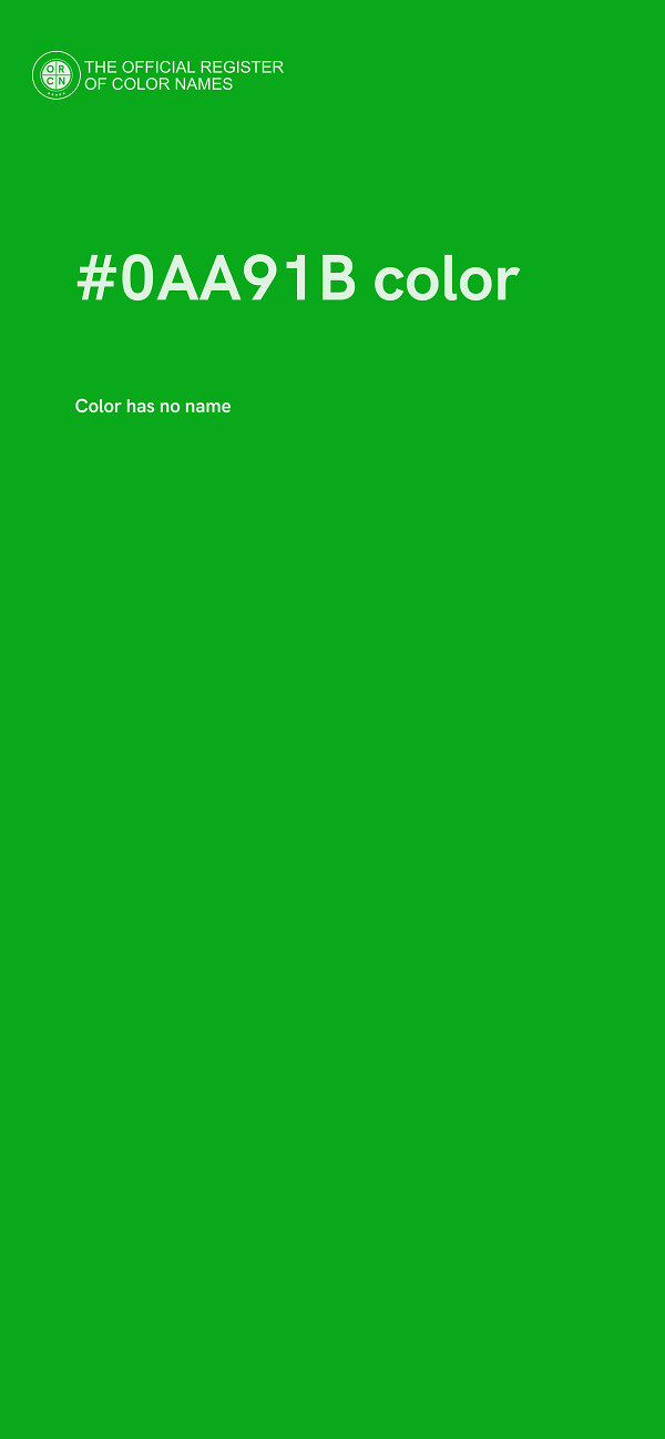 #0AA91B color image