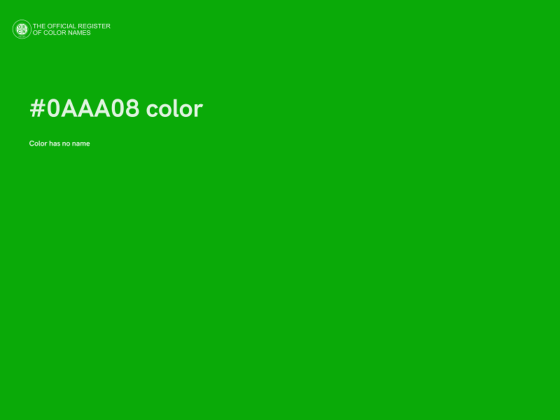 #0AAA08 color image