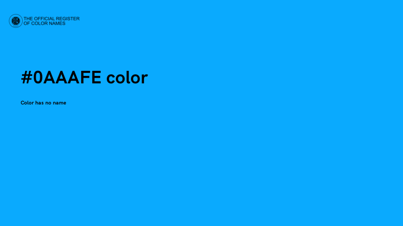 #0AAAFE color image