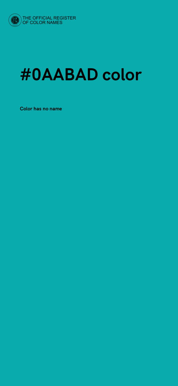 #0AABAD color image