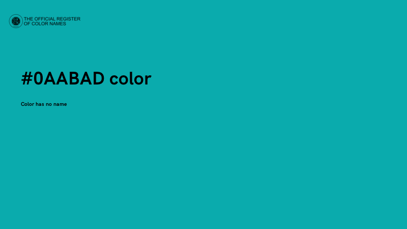 #0AABAD color image