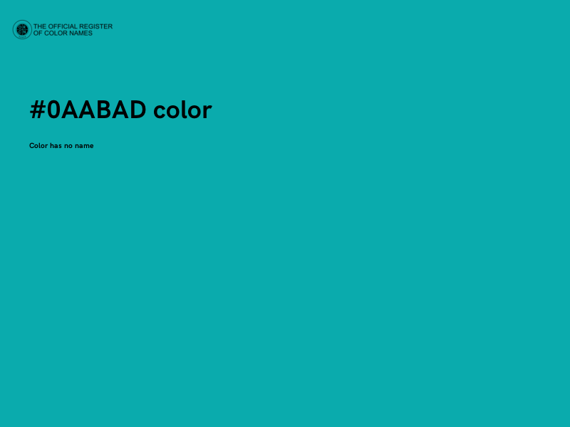 #0AABAD color image