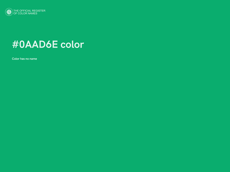 #0AAD6E color image