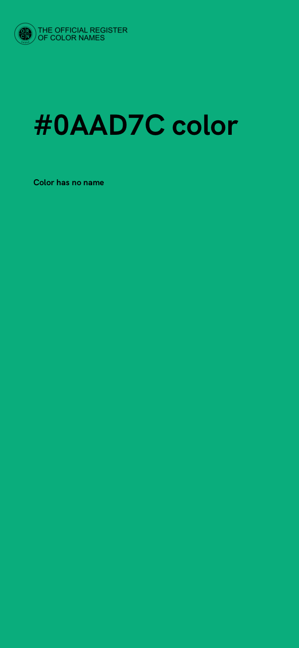 #0AAD7C color image