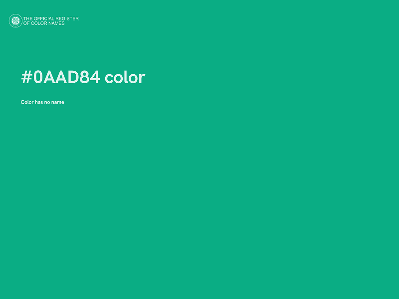 #0AAD84 color image