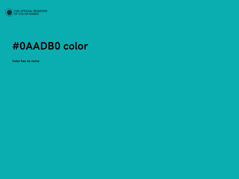 #0AADB0 color image