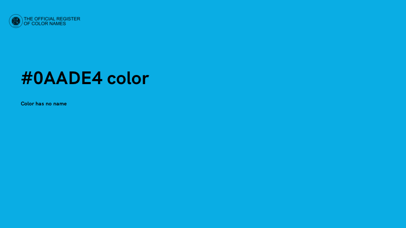 #0AADE4 color image