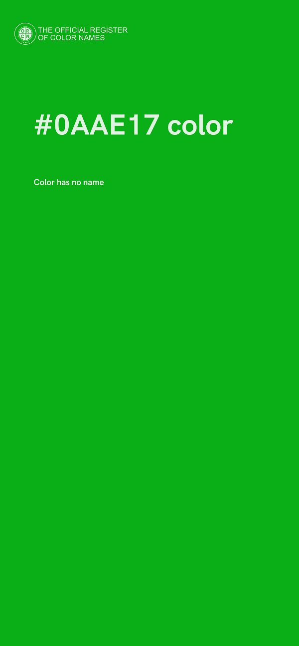 #0AAE17 color image
