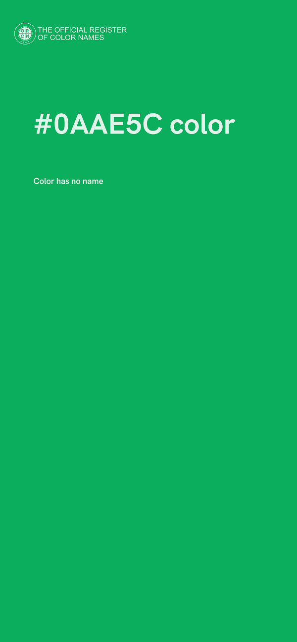 #0AAE5C color image