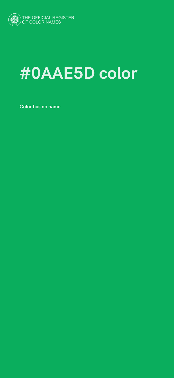 #0AAE5D color image