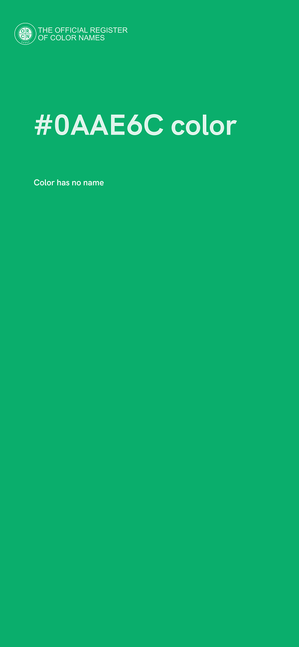 #0AAE6C color image
