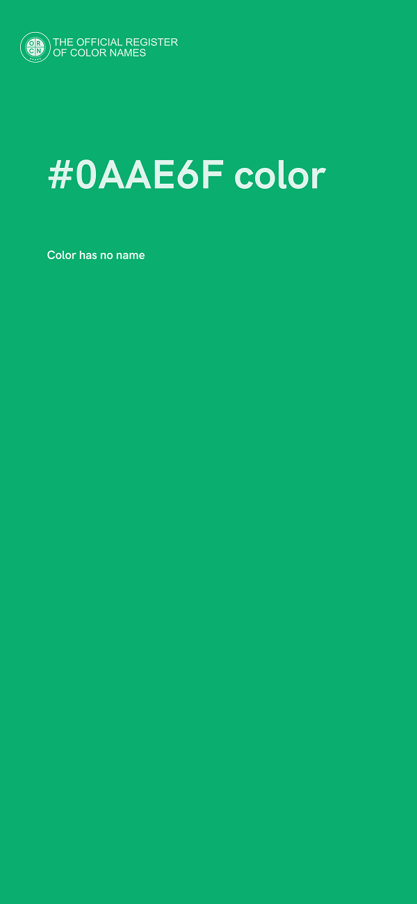 #0AAE6F color image