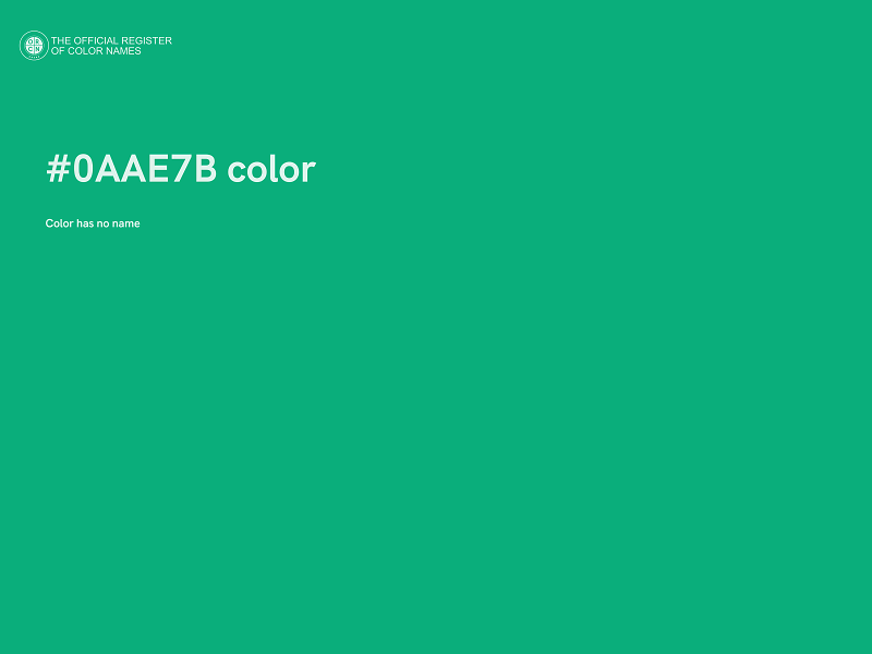 #0AAE7B color image