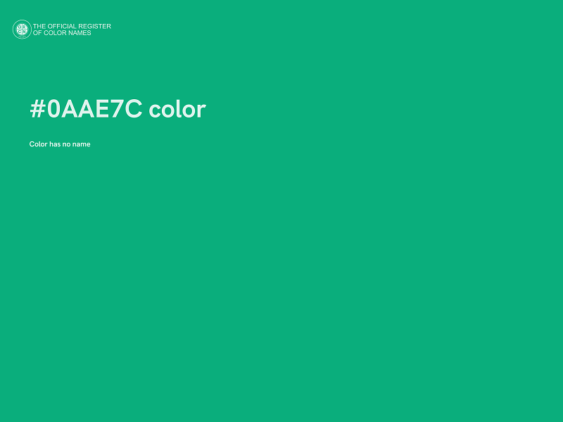 #0AAE7C color image