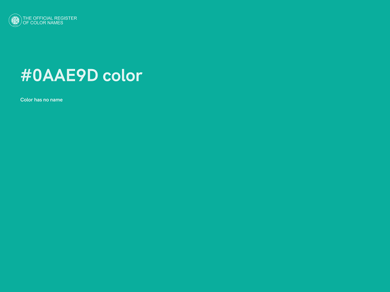 #0AAE9D color image