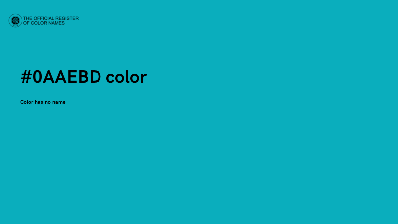 #0AAEBD color image