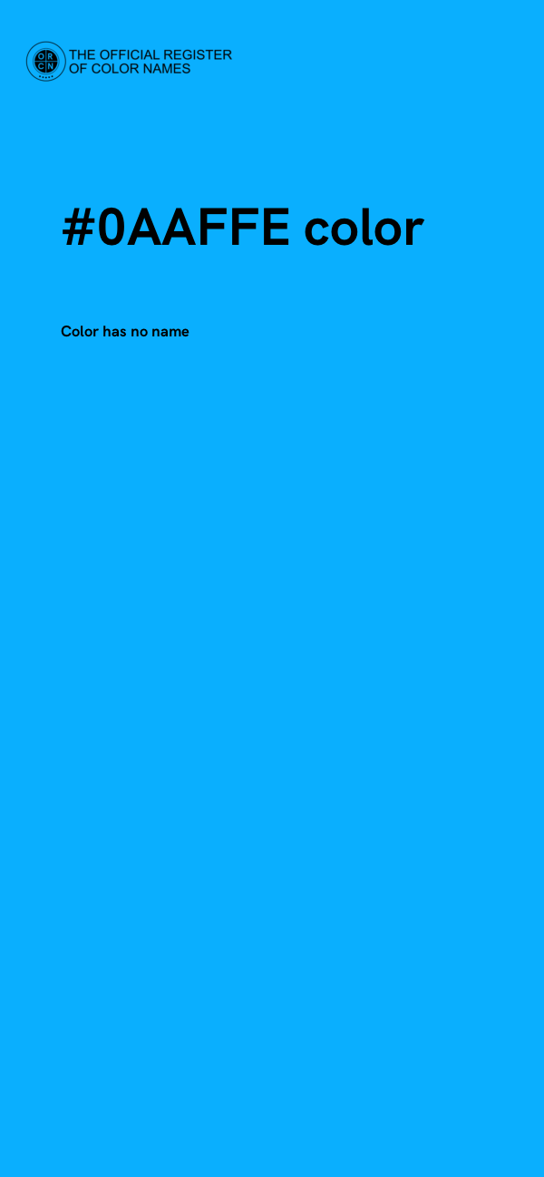 #0AAFFE color image